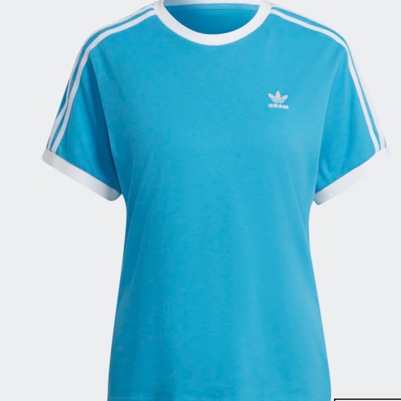ADICOLOR CLASSIC TRACEABLE NWT AUTHENTIC APP SKY RUSH COLOR SHORT SLEEVES TOP - Picture 4 of 16